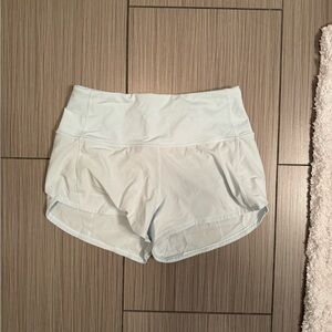 Lululemon Athletica Blue High-Waisted Athletic Shorts